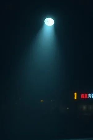 《碎雪归途》封面：雪夜公路上卡车的车灯光束